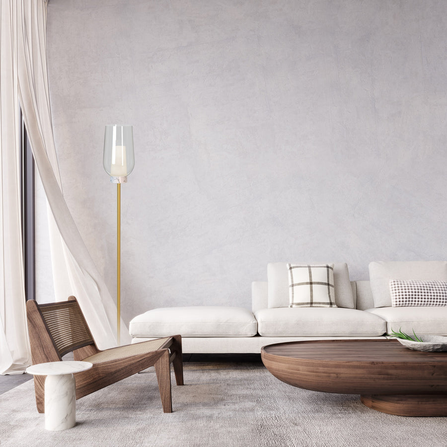 Lampadaire Nora, verre