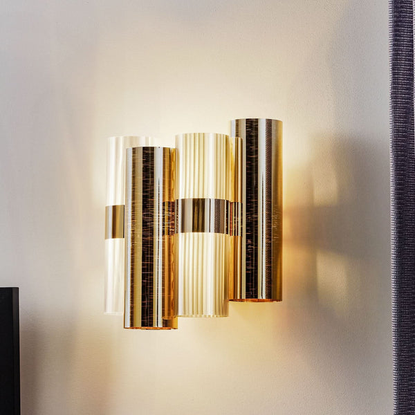 Applique murale La Lollo, or, 2 lumières, hauteur 30 cm