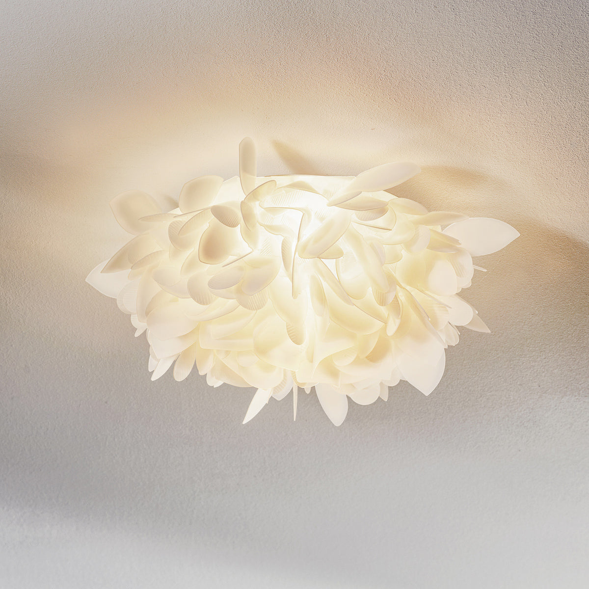 Applique murale Veli Foliage Mini, blanc, 2 lumières, Ø 36 cm