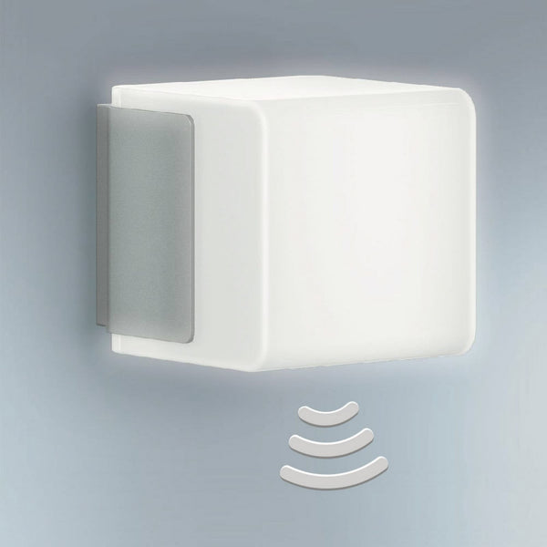 Applique d'extérieur LED L 835 SC, argenté et blanc, hauteur 11 cm, IP44