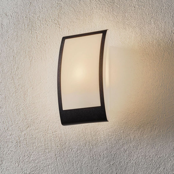 Applique d'extérieur L 22, anthracite et blanc, hauteur 28 cm, IP44