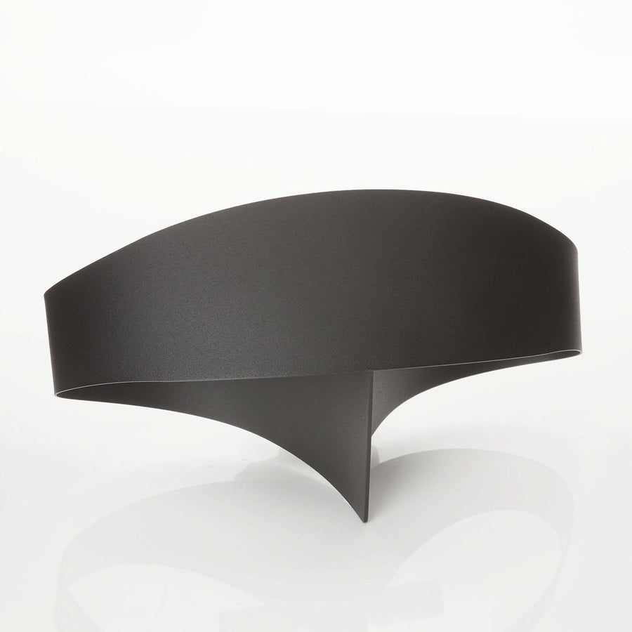 Applique murale Scudo en acier, noir, 2 lumières, hauteur 16 cm