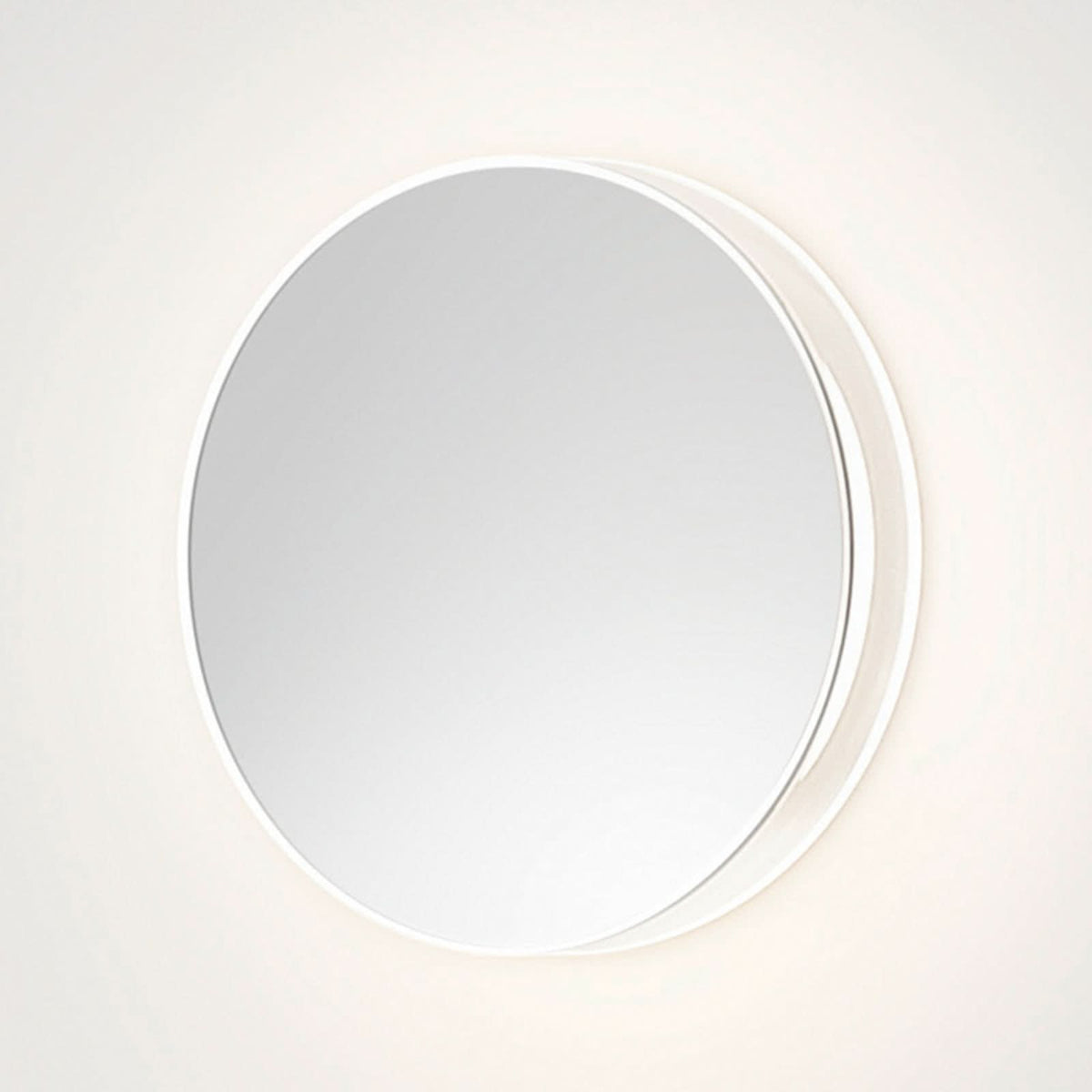 Applique murale LED LYD en aluminium, transparent miroir, Ø 23,5 cm