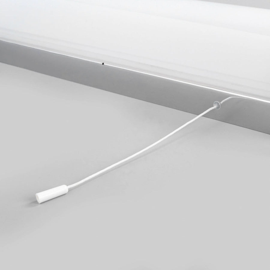 Applique murale Liana IP44 en métal, blanc et chrome, 2 lumières, hauteur 9 cm, IP44