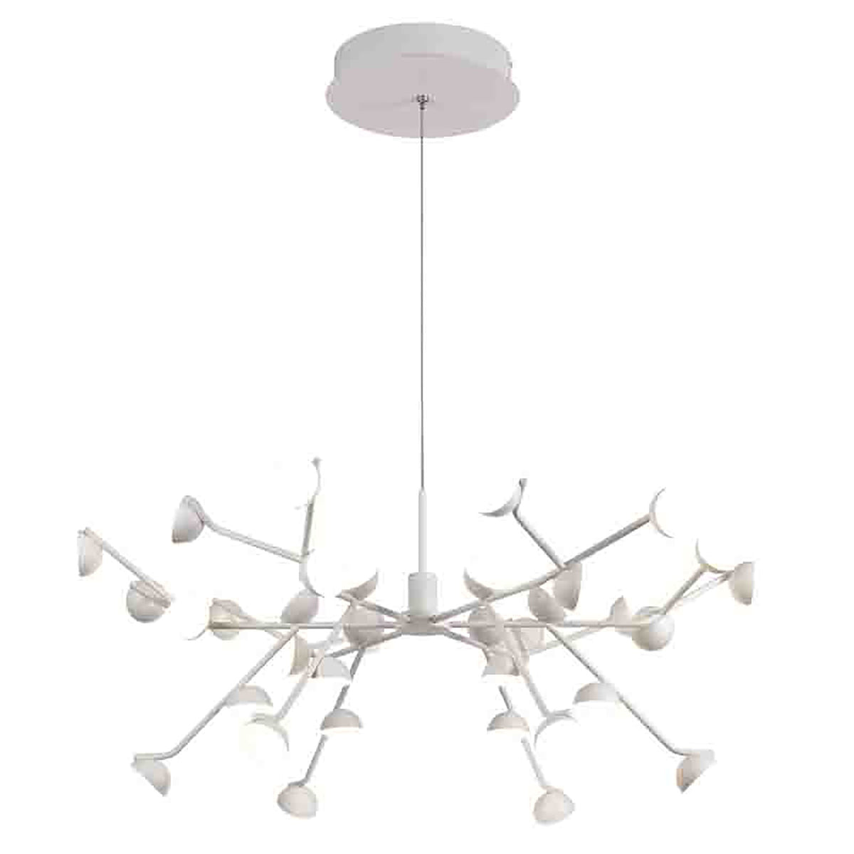 Suspension LED ADN modèle moyen blanche, à intensité variable