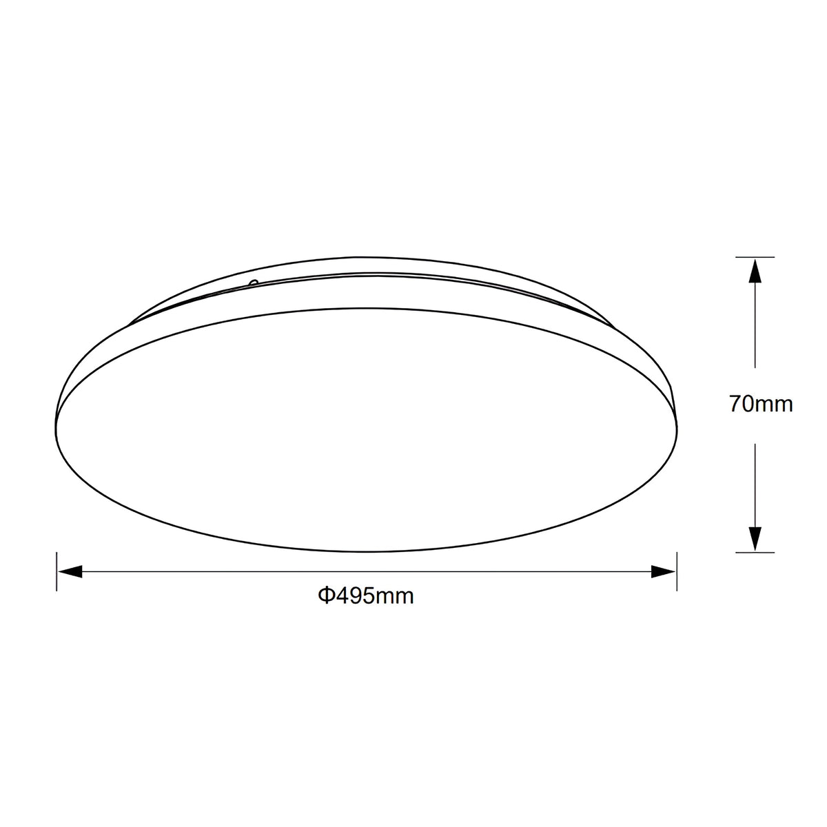 Plafonnier LED Zero CCT blanc, Ø 49,5 cm