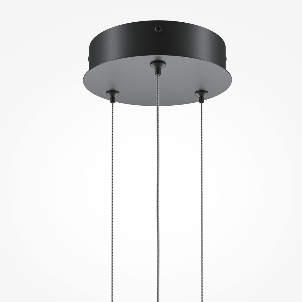 Halo Suspension luminaire noir
