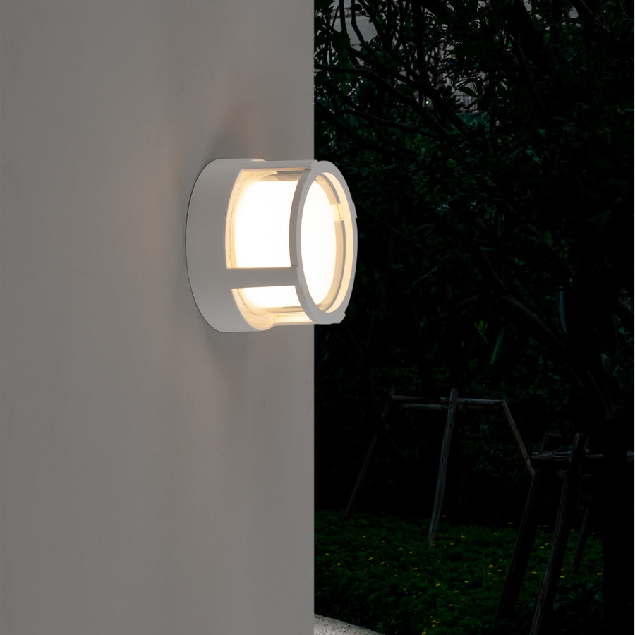 Applique extérieure LED Creek, IP65, Ø 17 cm
