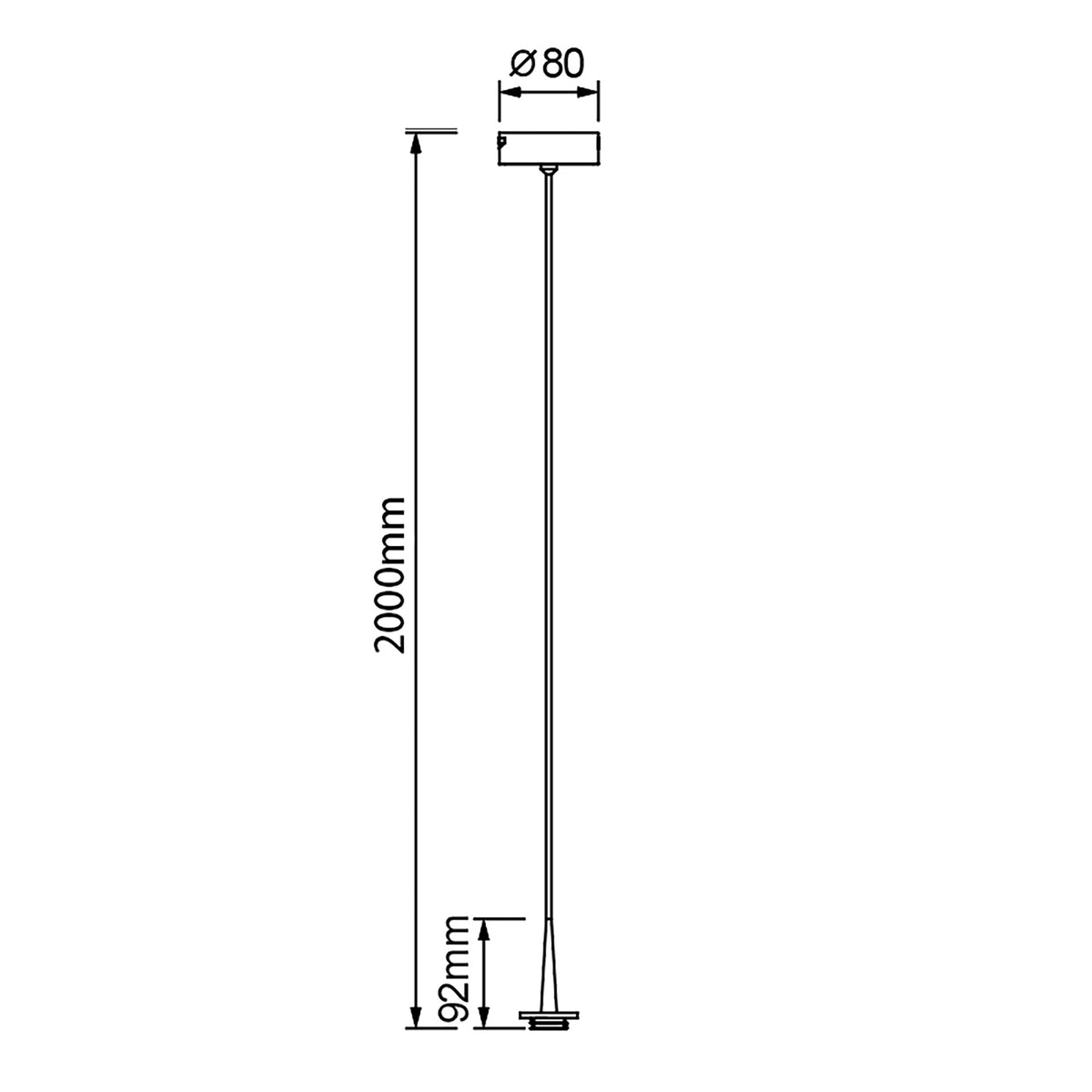 Suspension LED Andromeda dorée, Ø 8 cm