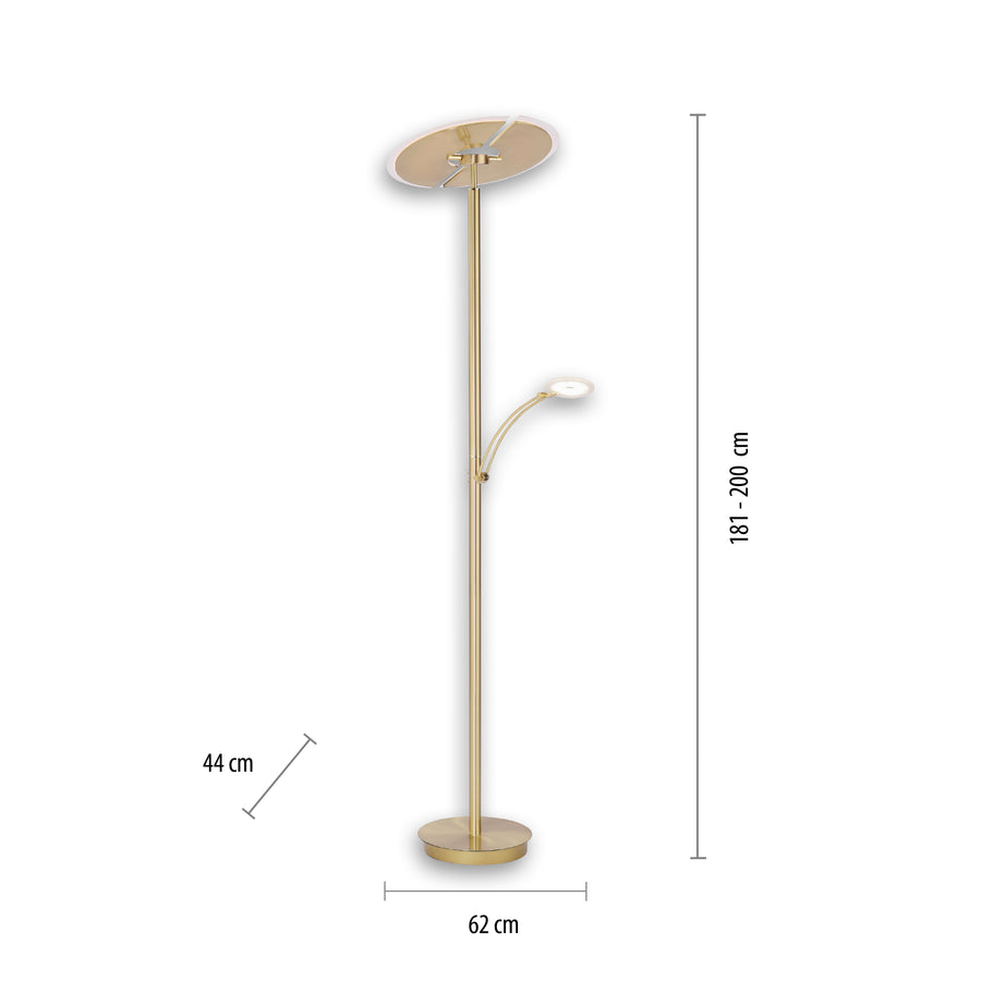 Lampadaire Artur laiton mat