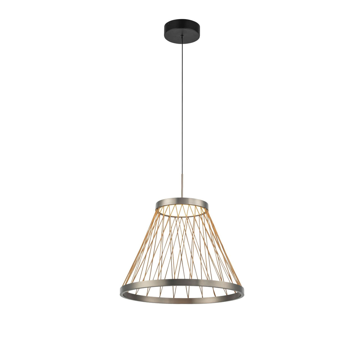 Suspension LED Spider grise, Ø 40 cm