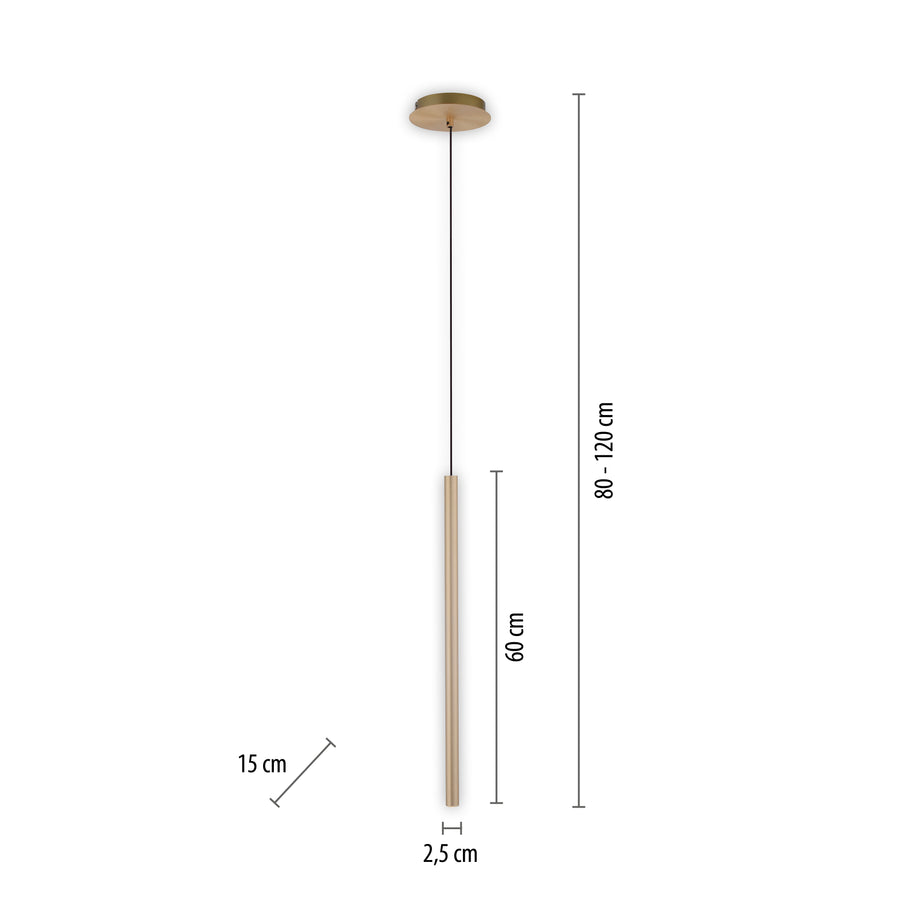 Suspension Flute laiton mat