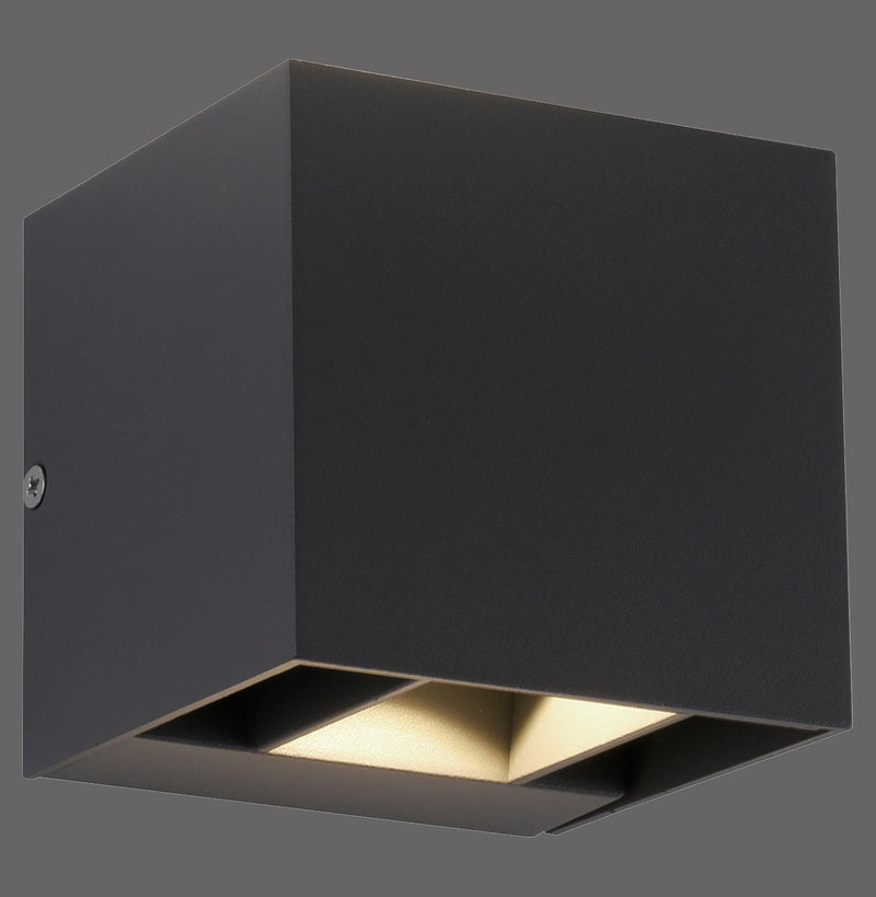 Applique murale Block anthracite, verre