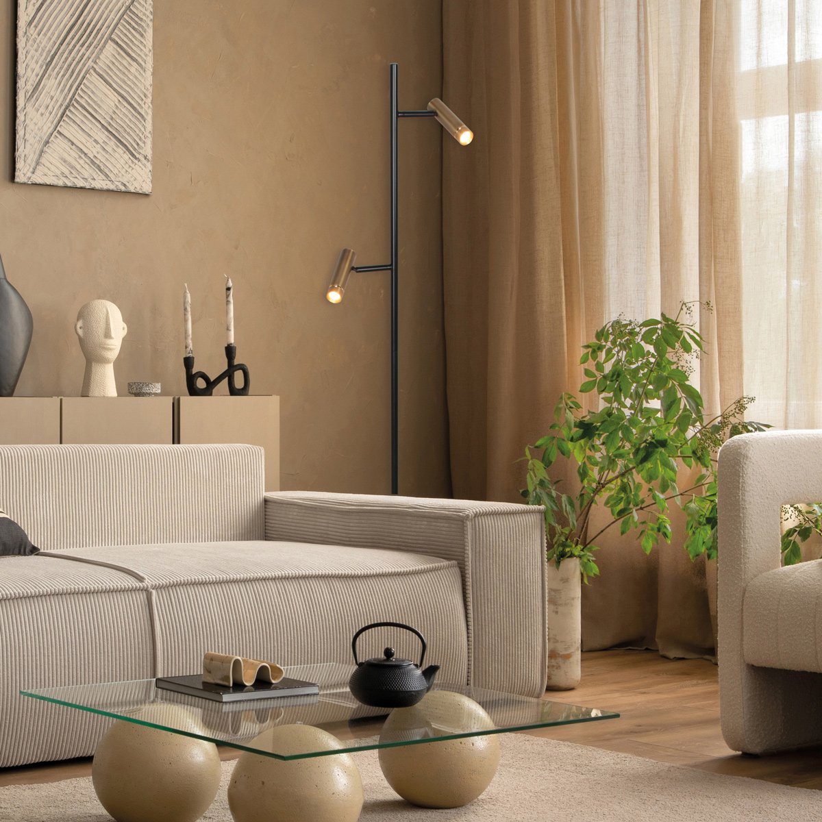 Lampadaire Lumo bronze