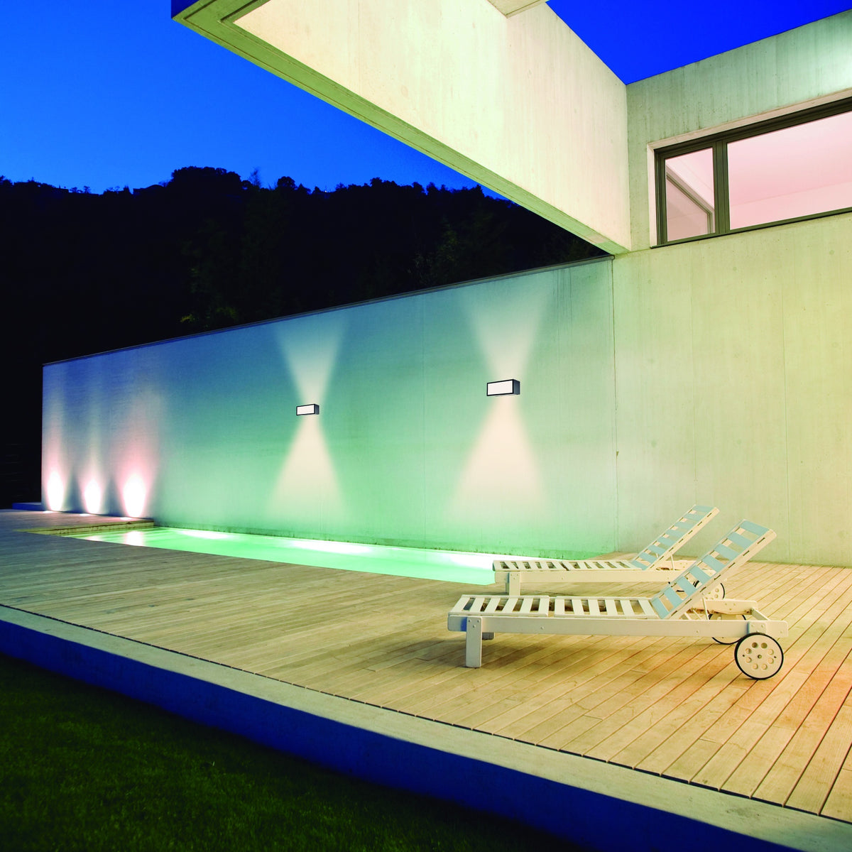 Applique extérieure LED Cancun gris foncé, IP65