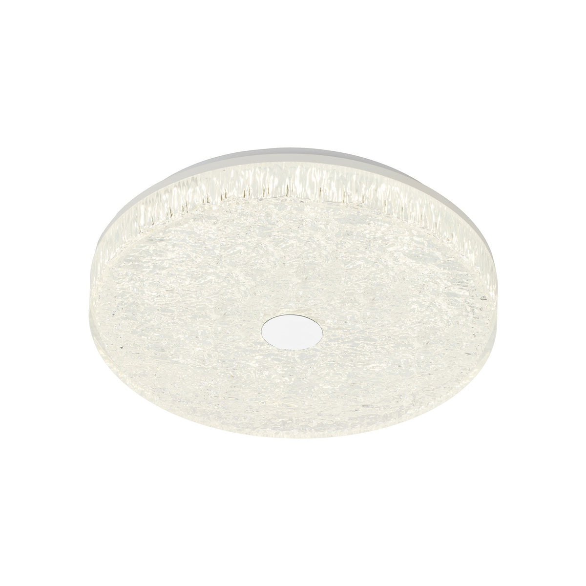 Plafonnier LED Frozen avec télécommande blanc, Ø 39 cm