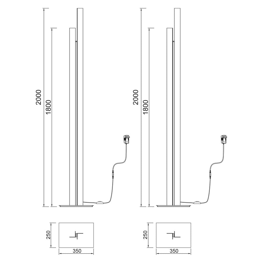 Lampadaire LED Manhattan