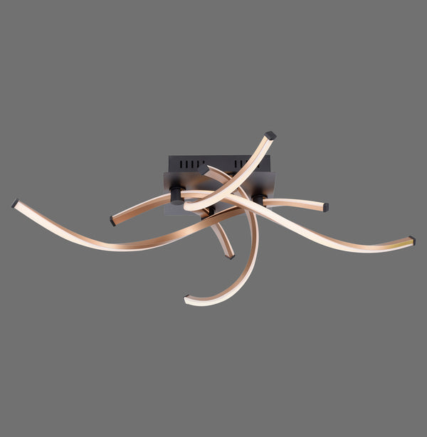 Plafonnier LED | Polina Noir L 78 cm