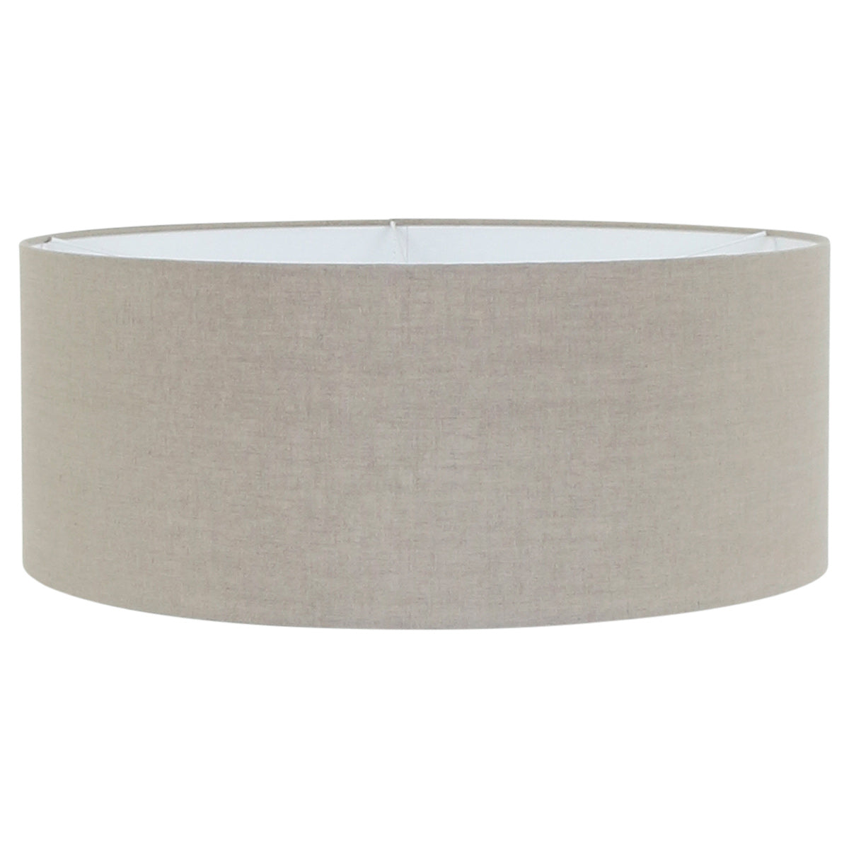 Détail de l'abat-jour en lin gris Ø 50 cm de l'applique murale grise Néva – Designix.fr