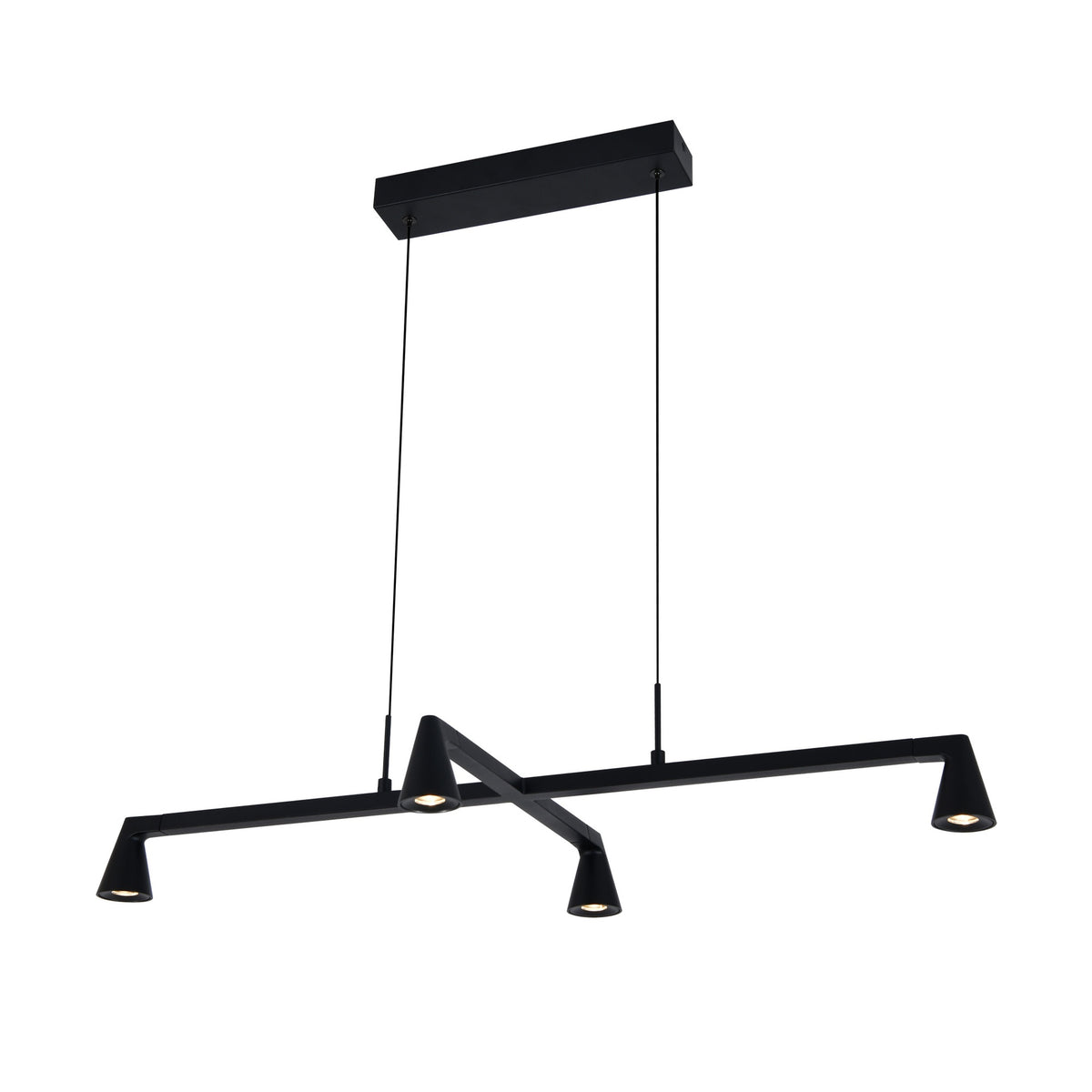 Suspension LED Africa noire, L 80 cm