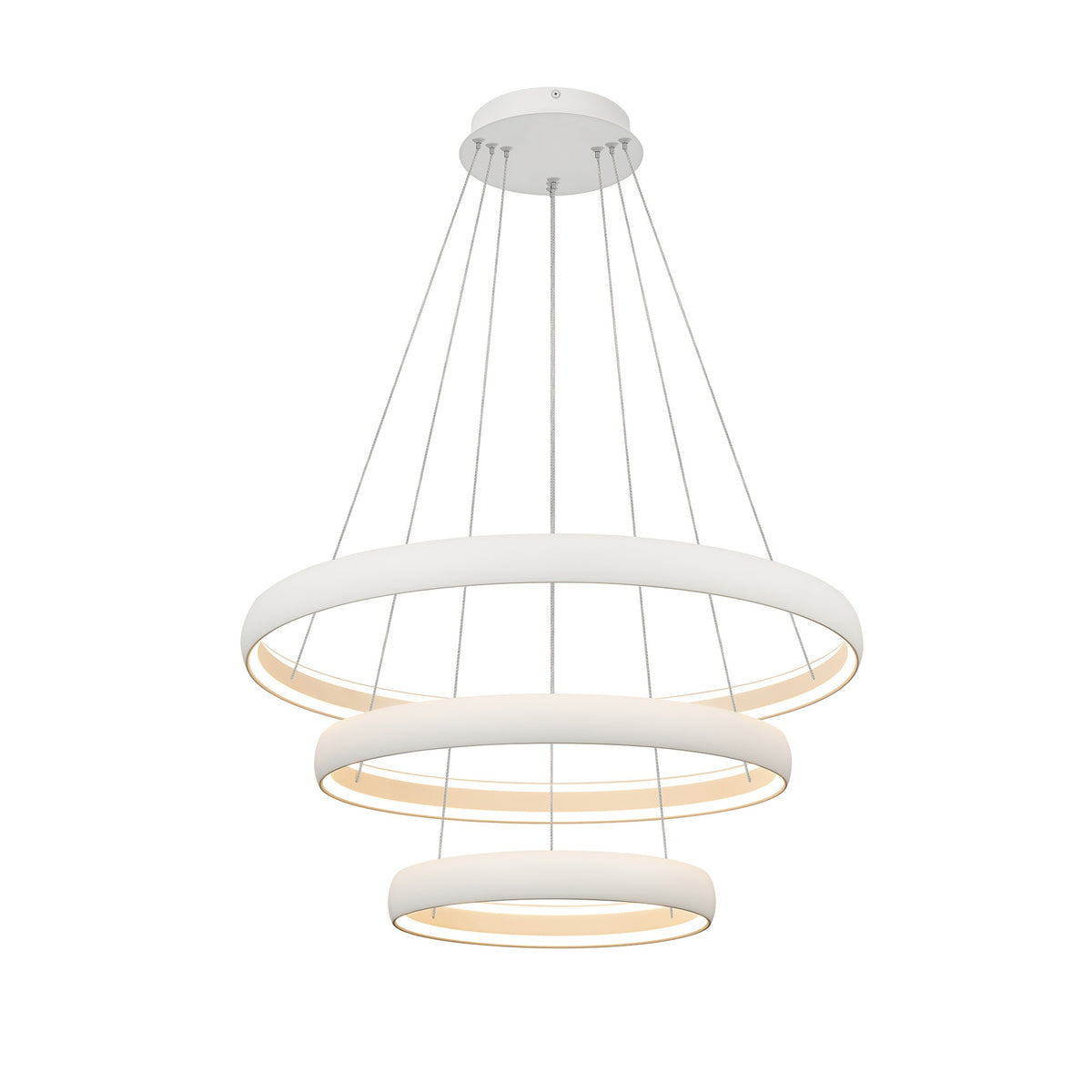 Suspension LED Flats grand modèle blanche