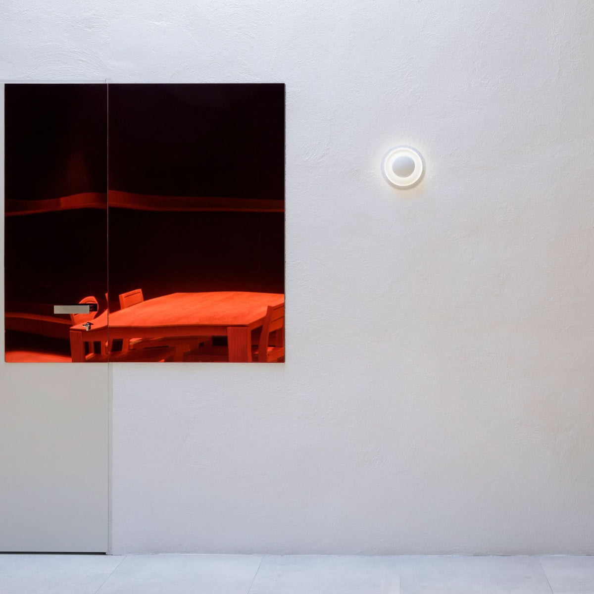 Applique murale LED Top en aluminium, blanc, Ø 17 cm