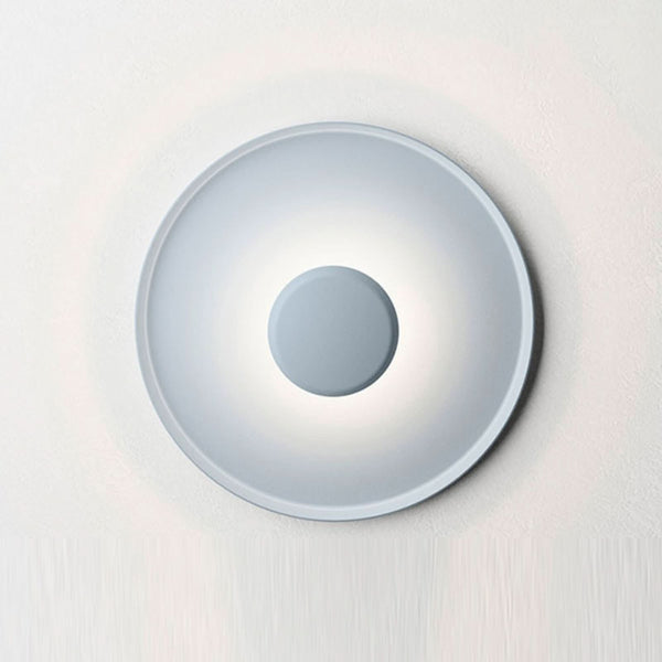 Applique murale LED Top en aluminium, bleu, Ø 40 cm