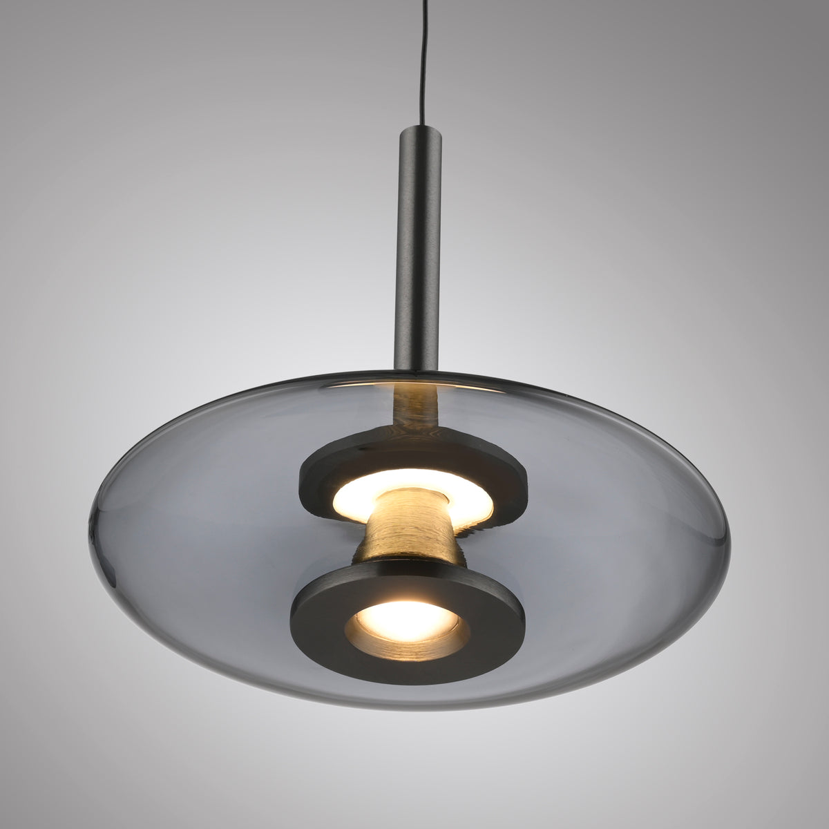 Suspension Pure Vitrum grise, verre