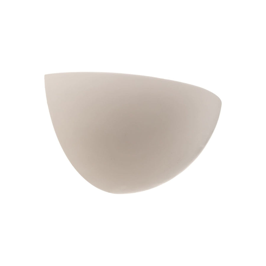 Applique murale Pascali en plâtre, blanc, hauteur 13 cm