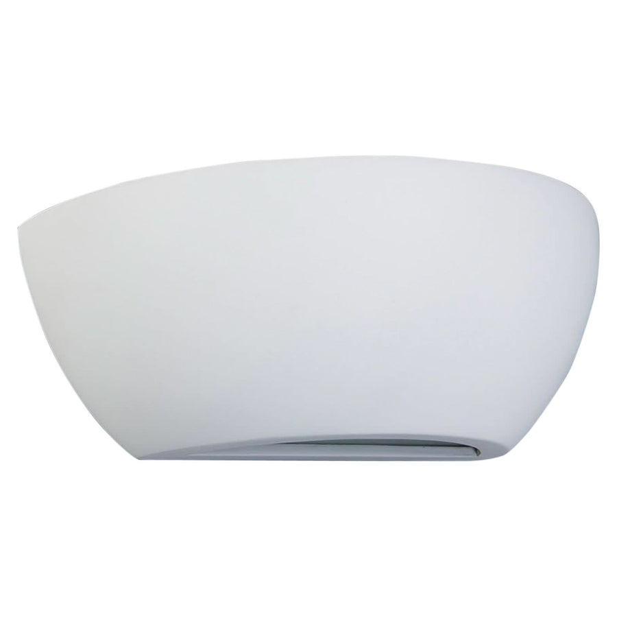 Applique murale en plâtre, blanc, hauteur 9 cm