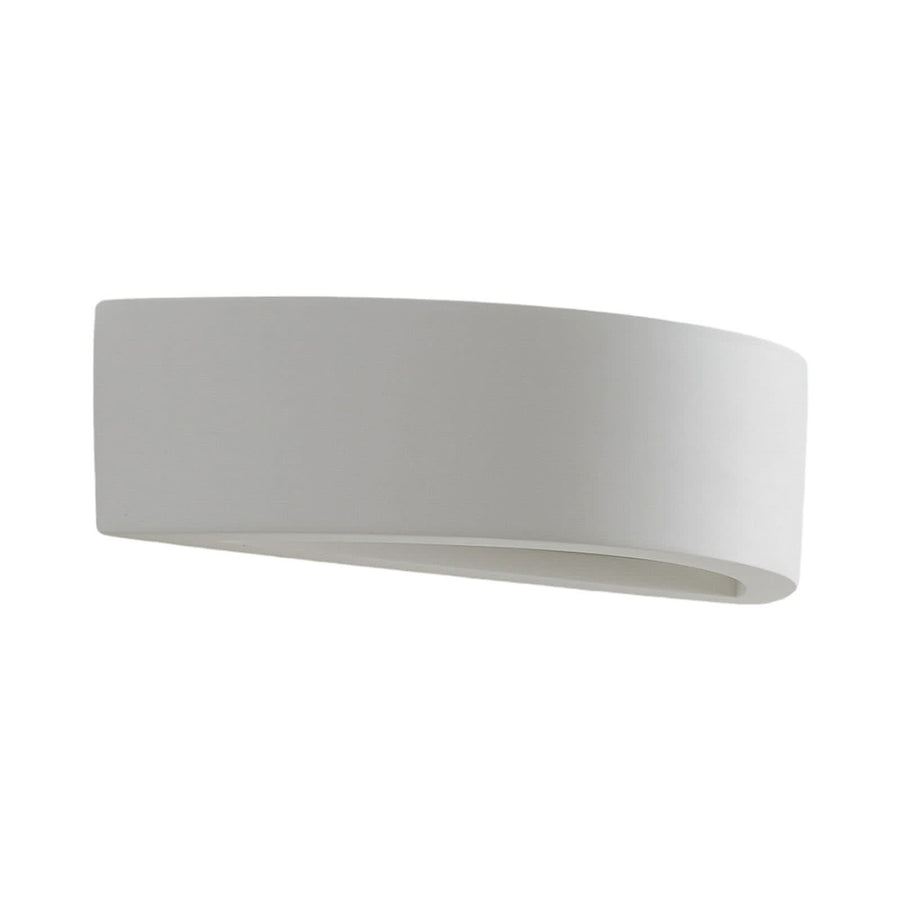 Applique murale Konstantin en plâtre, blanc, hauteur 7,5 cm