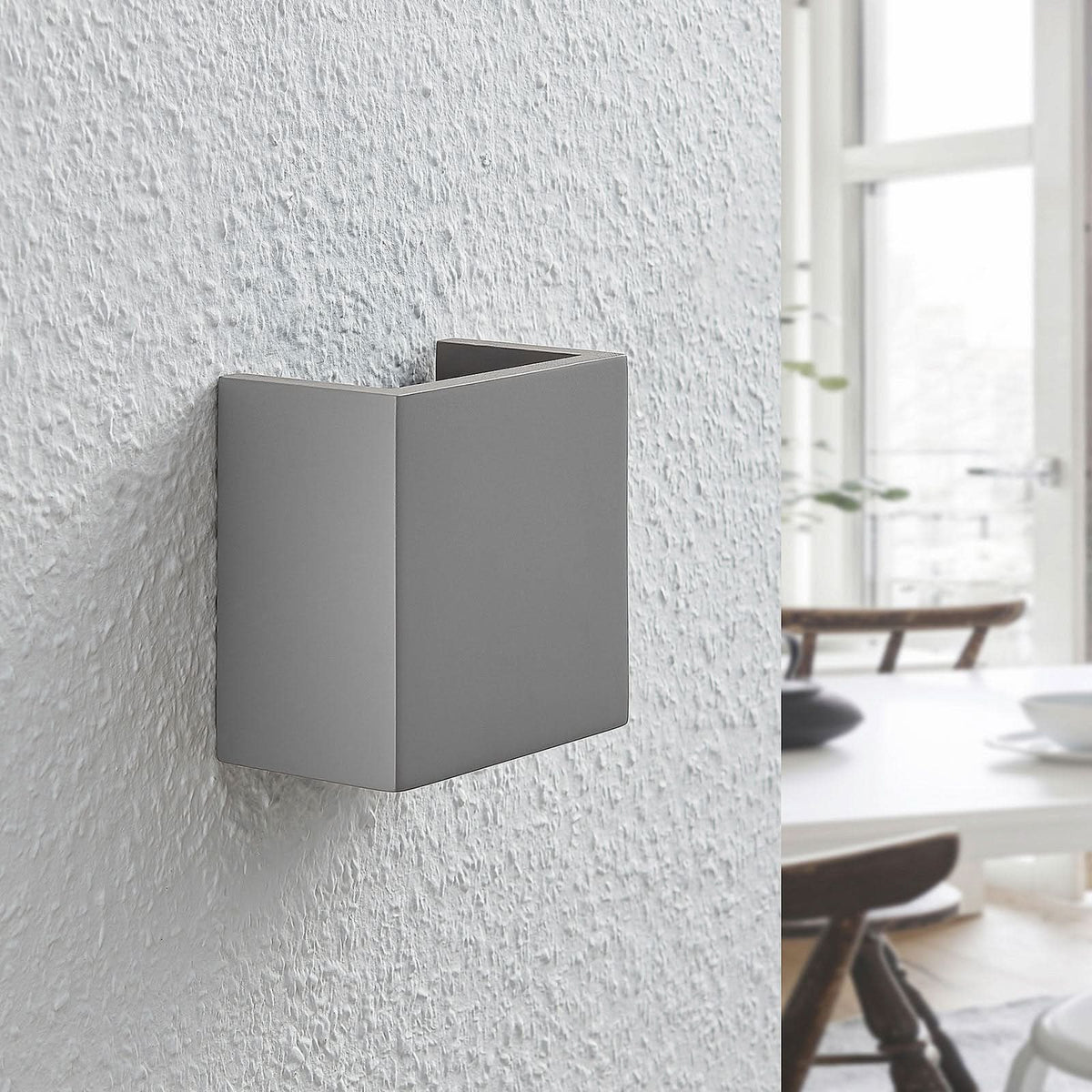 Applique murale Smira en béton, gris, hauteur 12,5 cm
