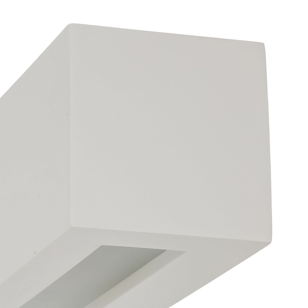 Applique murale Tjada en plâtre, blanc, hauteur 7,5 cm