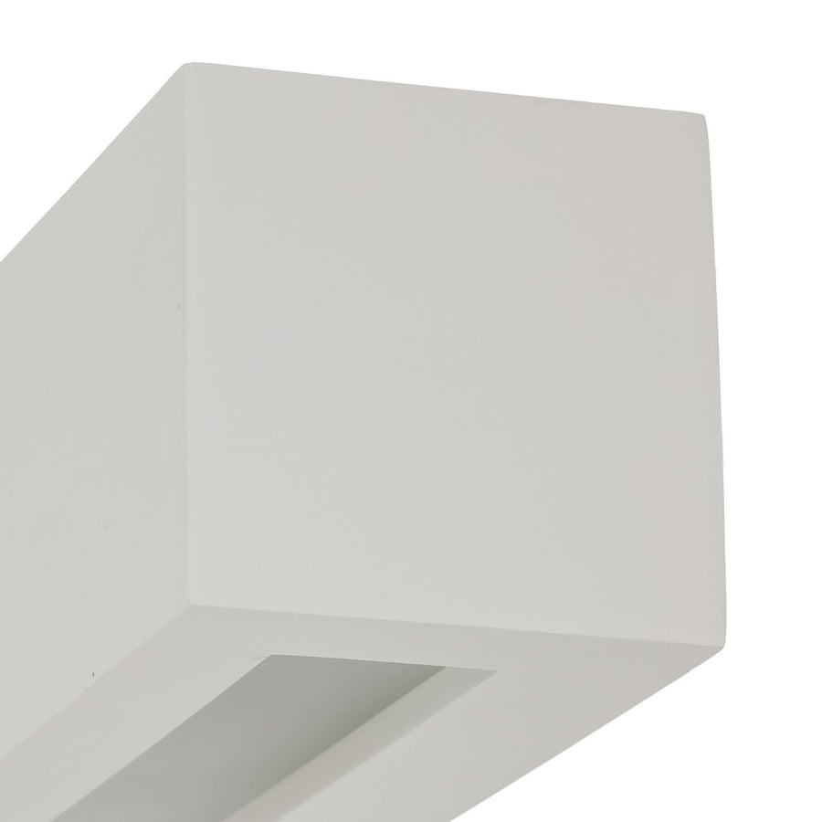 Applique murale Tjada en plâtre, blanc, hauteur 7,5 cm