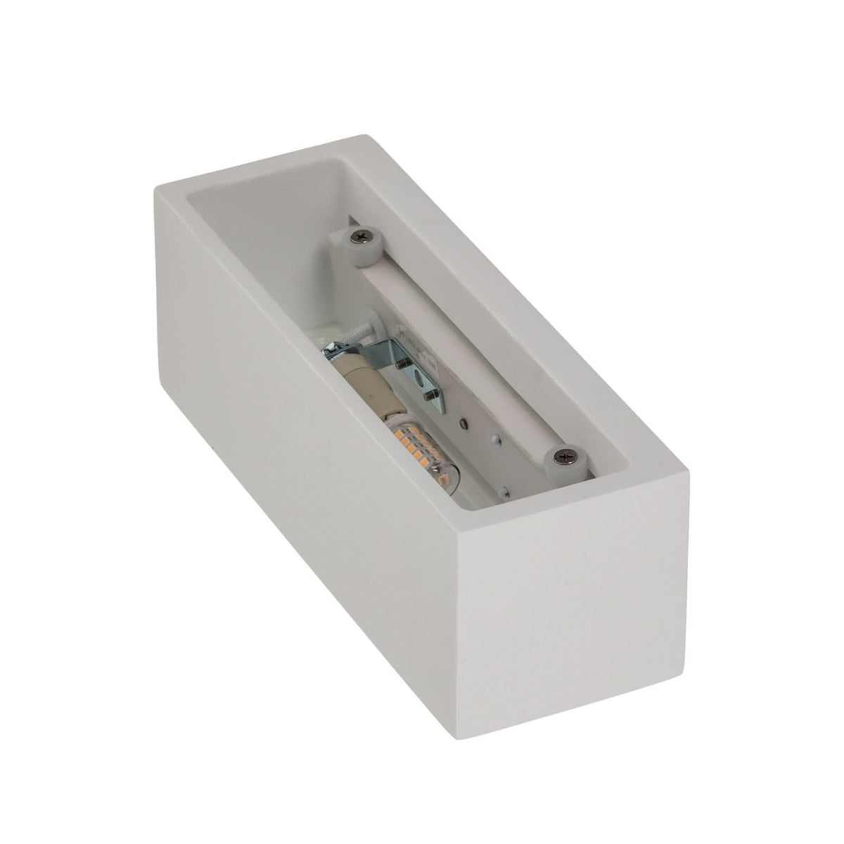 Applique murale Tjada en plâtre, blanc, hauteur 7,5 cm