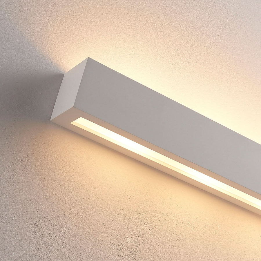 Applique murale Tjada en plâtre, blanc, 3 lumières, hauteur 7,5 cm