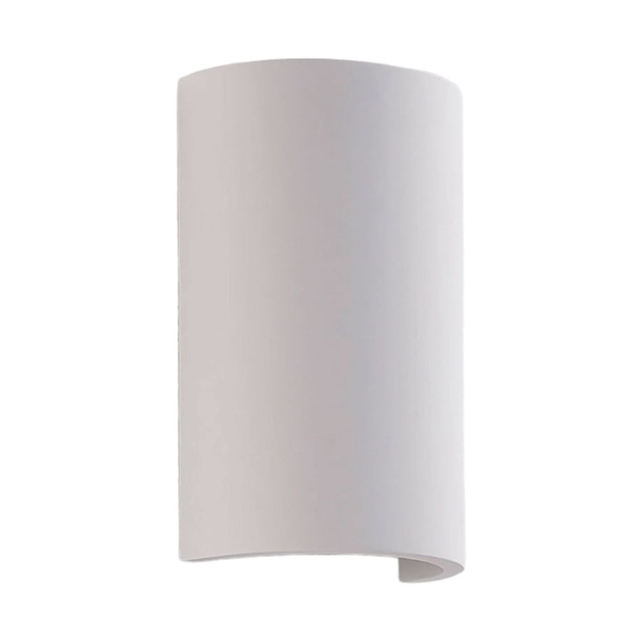 Applique murale LED Jenke en plâtre, blanc, hauteur 16 cm