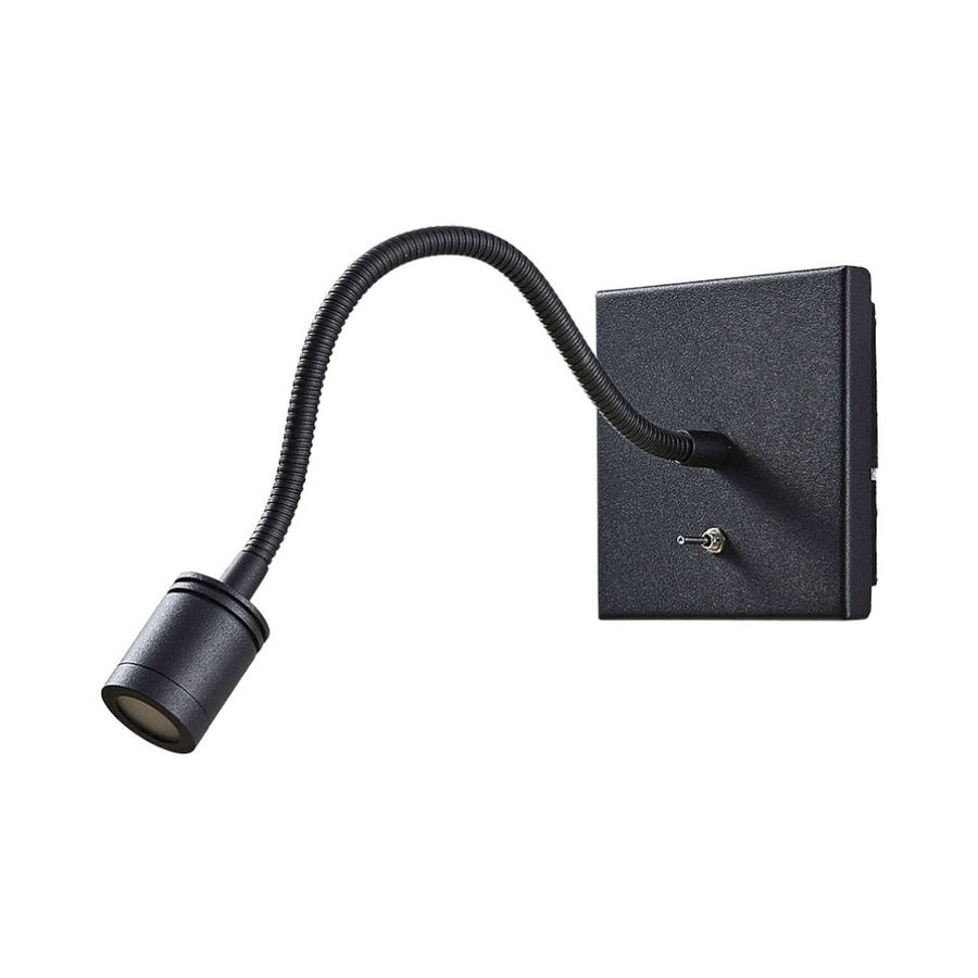 Applique murale LED Appli Mayar en métal, noir, hauteur 11 cm