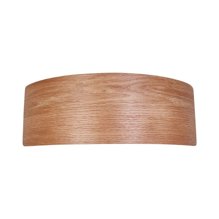 Applique murale LED en bois, marron foncé, hauteur 11,5 cm