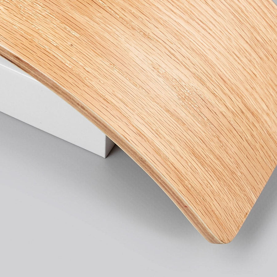 Applique murale LED en bois, marron foncé, hauteur 11,5 cm