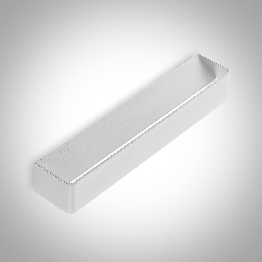 Applique murale LED Karam en aluminium, blanc, hauteur 8 cm, 3000 K, 13,7 W