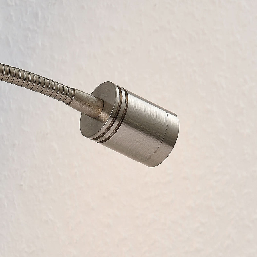 Applique murale LED Legera en métal, nickel satiné