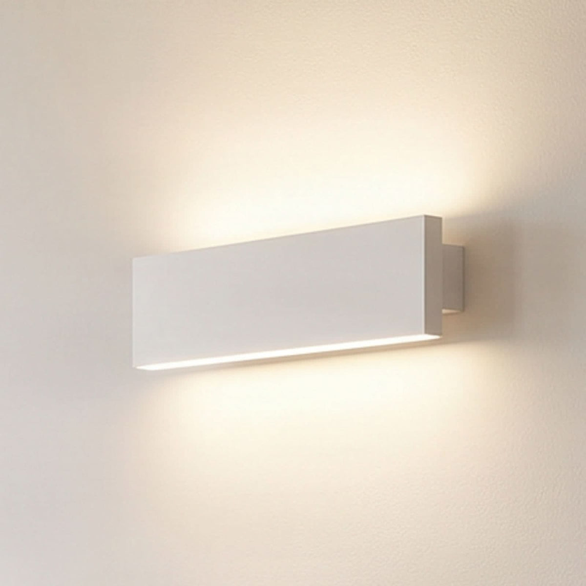 Applique murale LED Ignazia en acier, blanc, hauteur 8 cm, 3000 K, 12 W