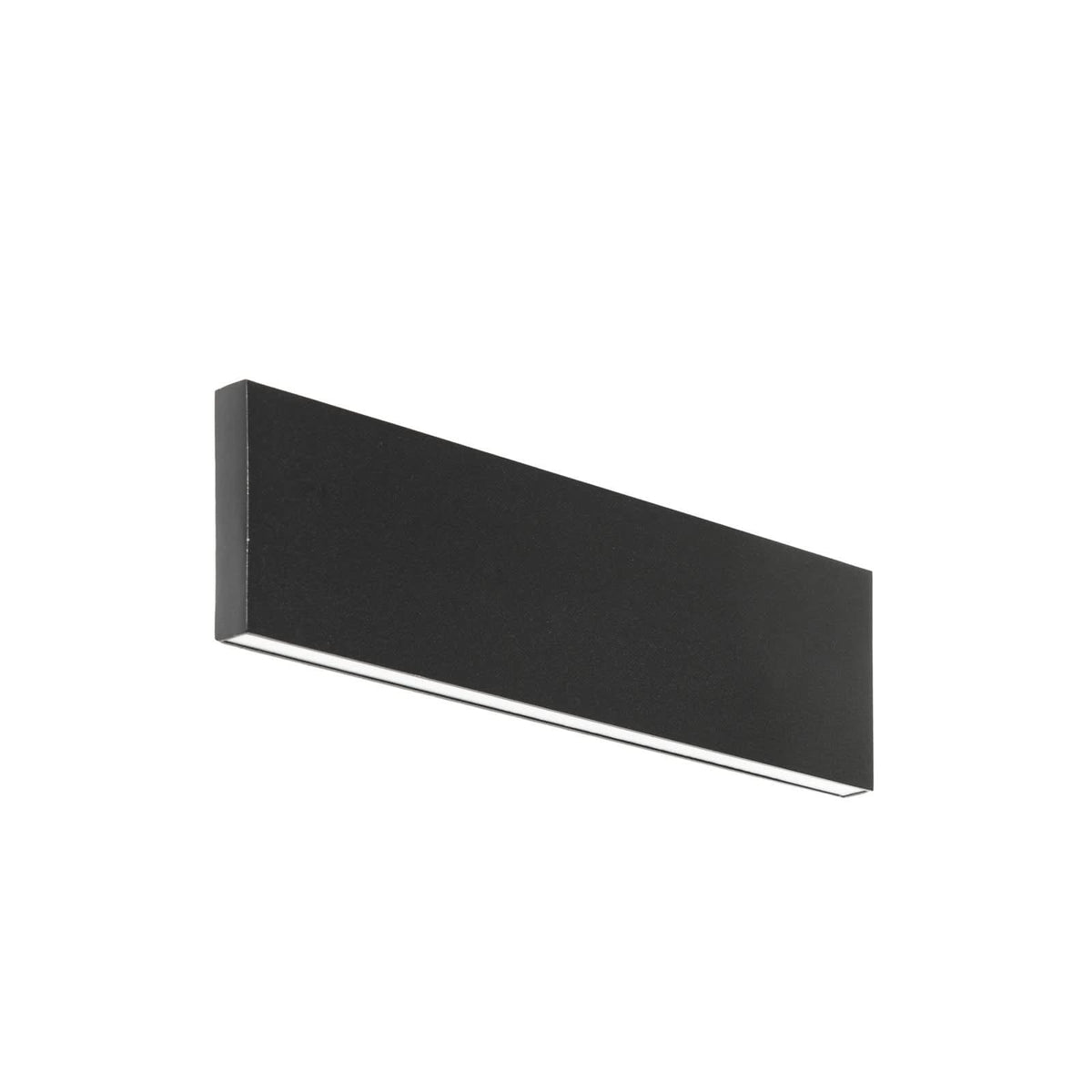 Applique murale LED Ignazia en acier, noir, hauteur 8 cm, 3000 K, 12 W