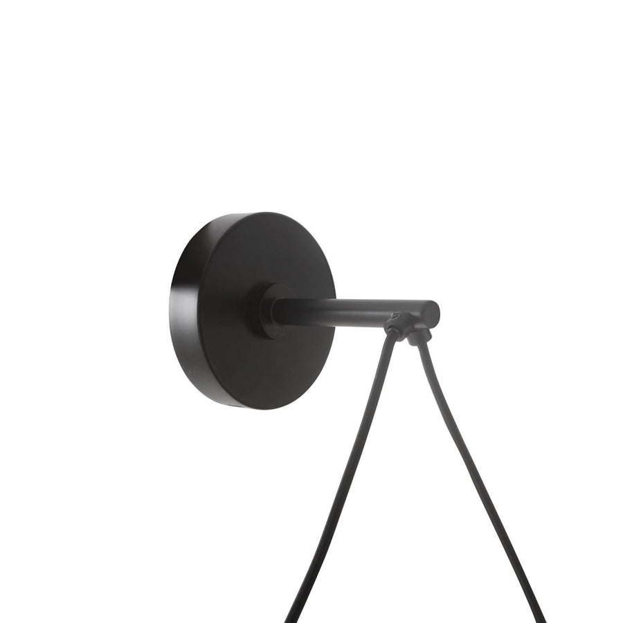 Applique murale Linnard en acier, noir, 3 lumières, Ø 45 cm