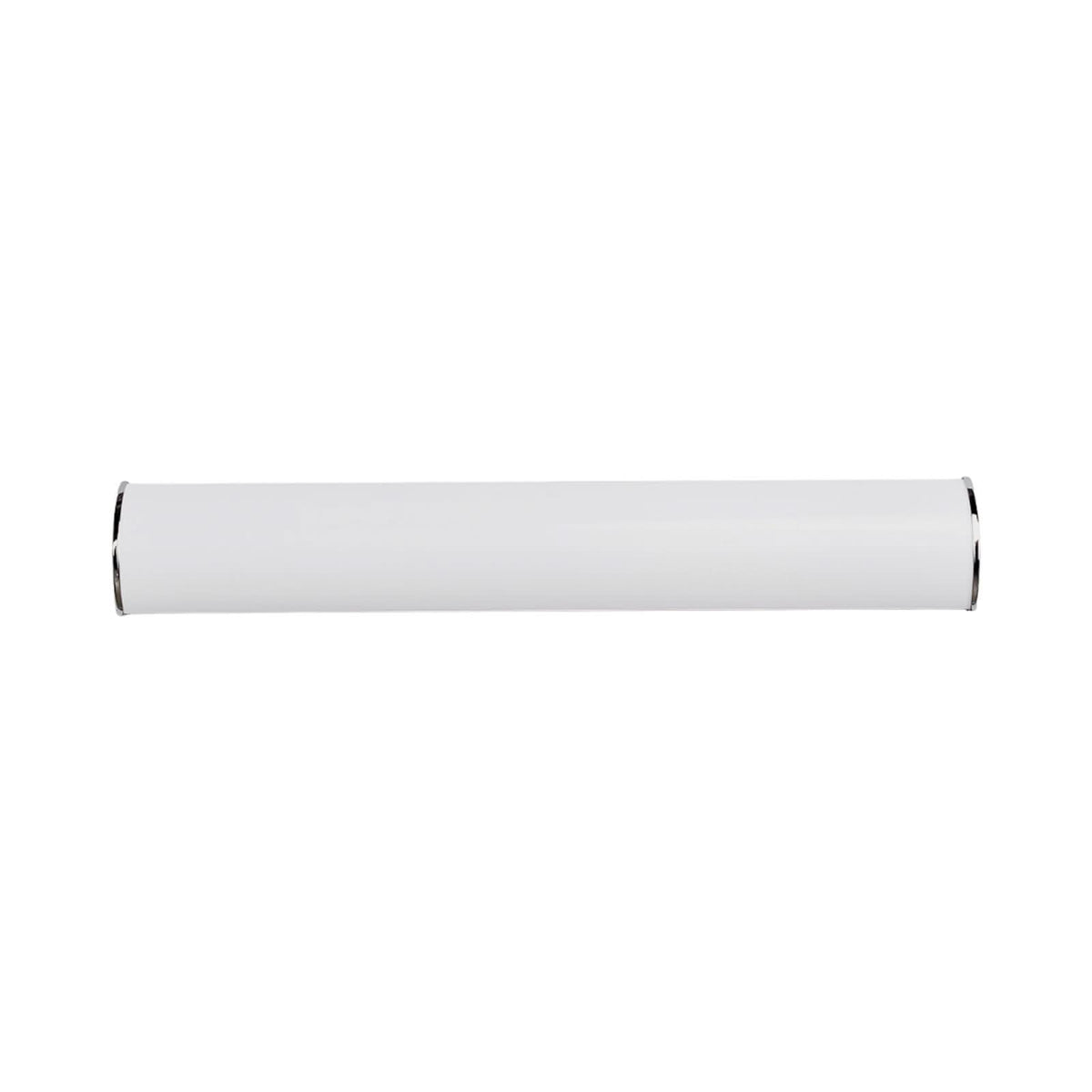 Applique murale LED Elanur en métal, blanc satiné et chromé, hauteur 9,4 cm, IP44