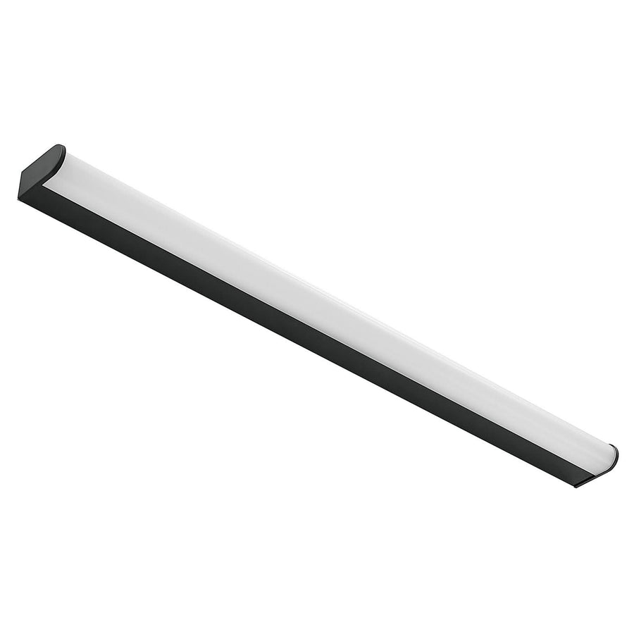Applique murale LED Ulisan en aluminium, noir mat et blanc, hauteur 4 cm, IP44, 3000 K, 9 W