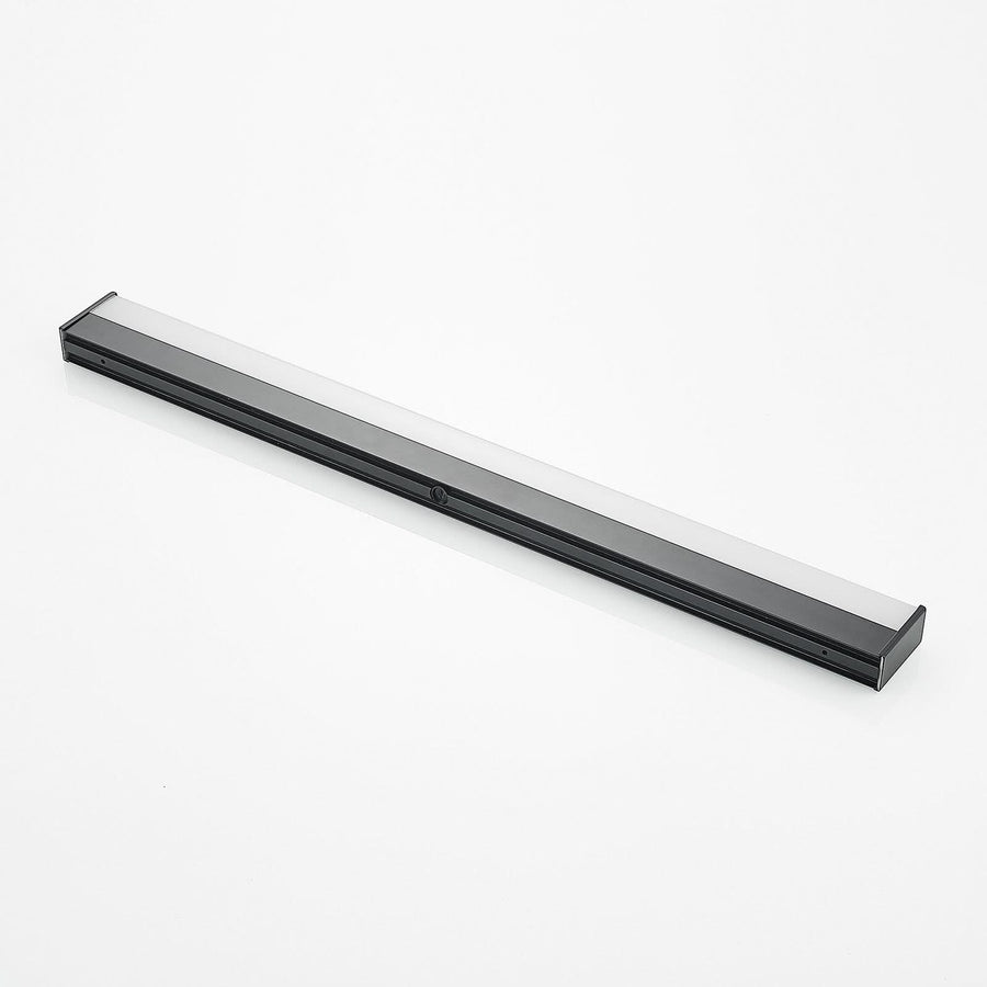 Applique murale LED Ulisan en aluminium, noir mat et blanc, hauteur 4 cm, IP44, 3000 K, 11 W