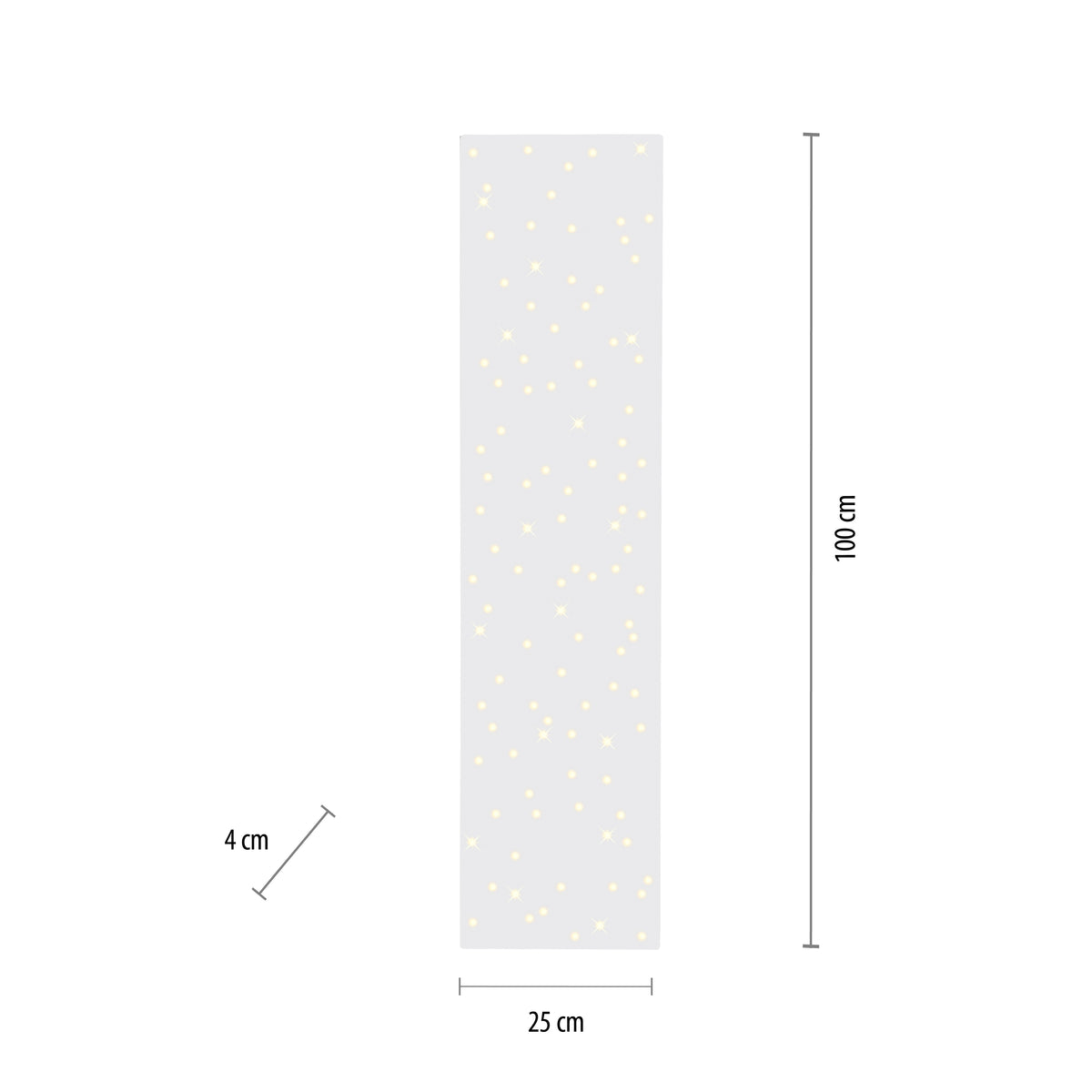 Plafonnier Sparkle blanc, L 25 cm