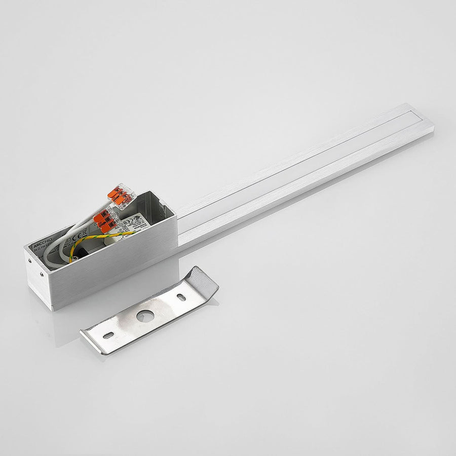 Applique murale LED Ivano en aluminium, 2 lumières, hauteur 42,5 cm